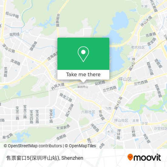 售票窗口5(深圳坪山站) map