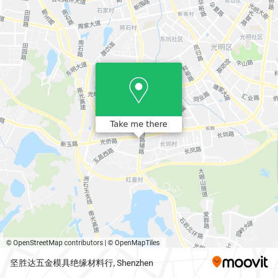 坚胜达五金模具绝缘材料行 map