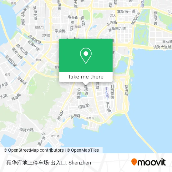 雍华府地上停车场-出入口 map
