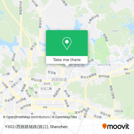 Y302/西丽路辅路(路口) map
