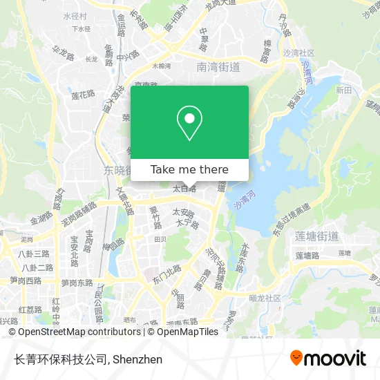 长菁环保科技公司 map