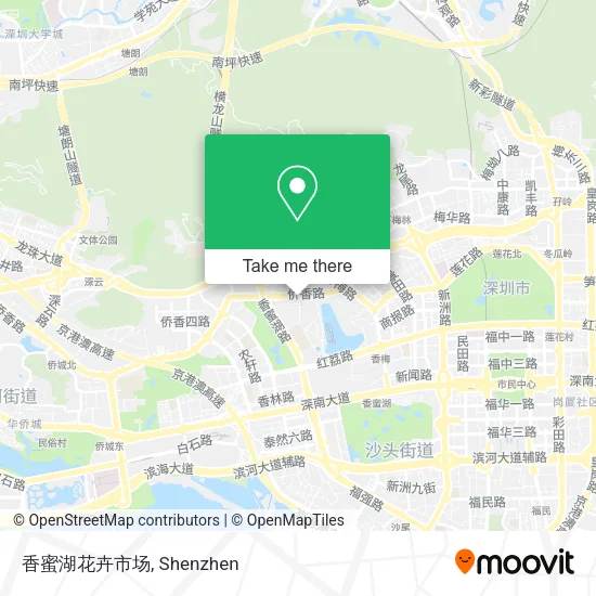香蜜湖花卉市场 map