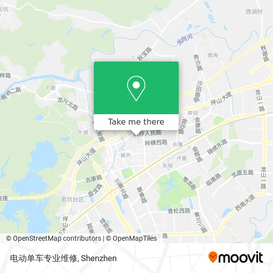 电动单车专业维修 map