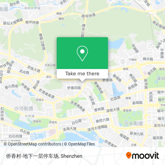 侨香村-地下一层停车场 map