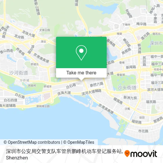 深圳市公安局交警支队车管所鹏峰机动车登记服务站 map