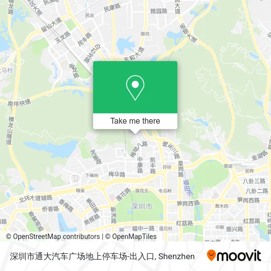 深圳市通大汽车广场地上停车场-出入口 map