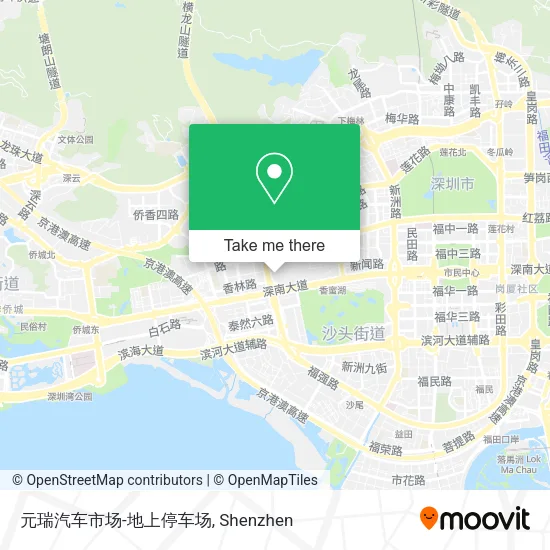 元瑞汽车市场-地上停车场 map