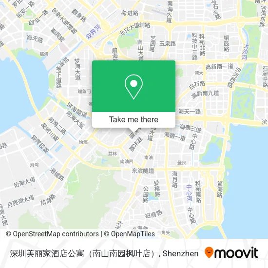 深圳美丽家酒店公寓（南山南园枫叶店） map