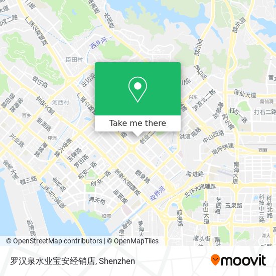 罗汉泉水业宝安经销店 map