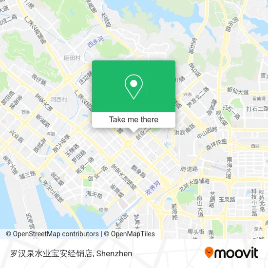 罗汉泉水业宝安经销店 map