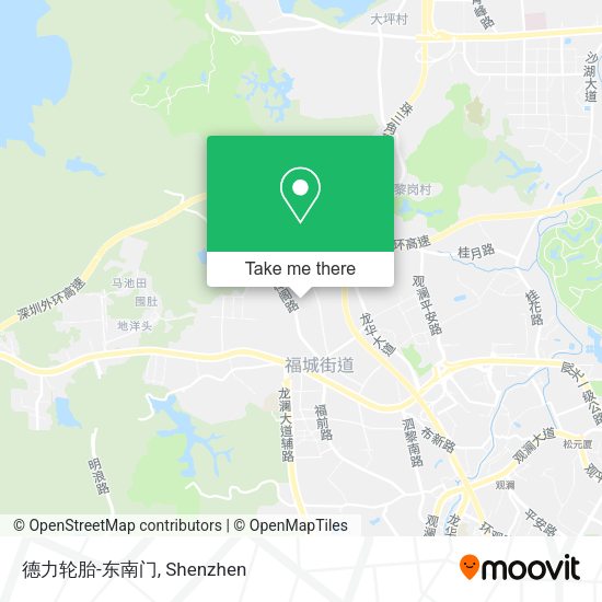 德力轮胎-东南门 map