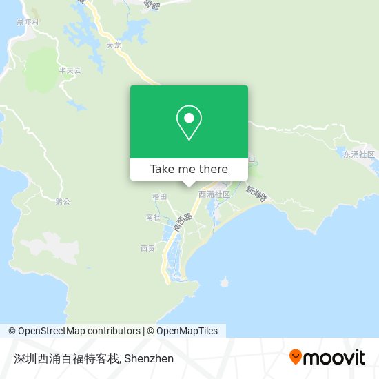 深圳西涌百福特客栈 map