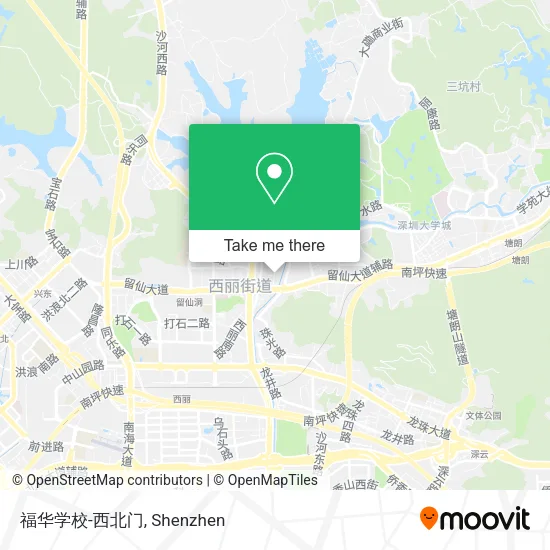 福华学校-西北门 map