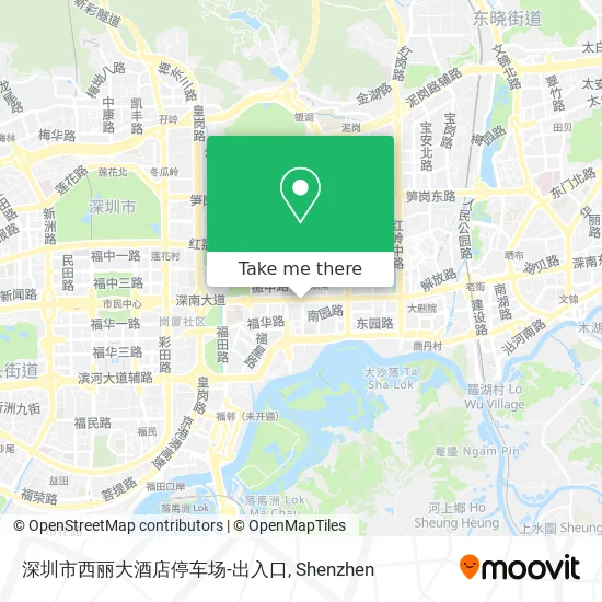 深圳市西丽大酒店停车场-出入口 map