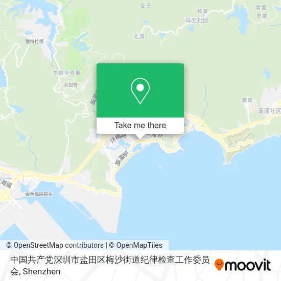 中国共产党深圳市盐田区梅沙街道纪律检查工作委员会 map
