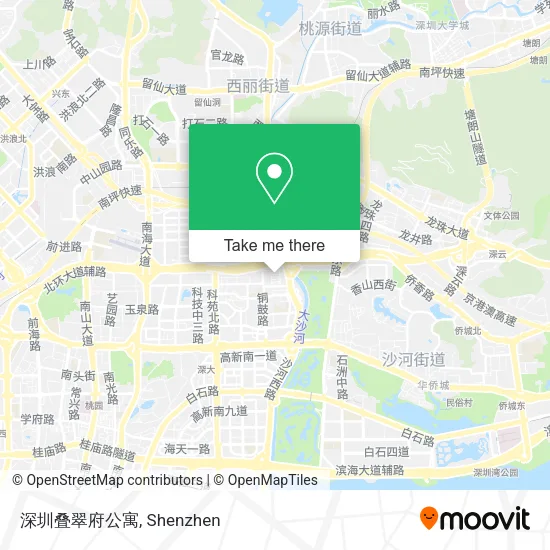 深圳叠翠府公寓 map