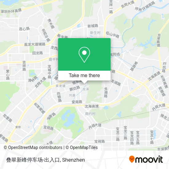 叠翠新峰停车场-出入口 map