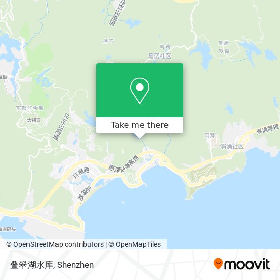 叠翠湖水库 map