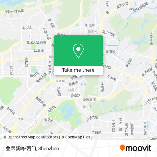 叠翠新峰-西门 map