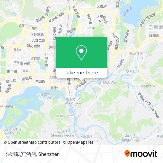 深圳凯宾酒店 map