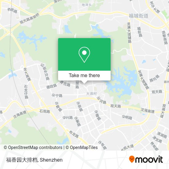 福香园大排档 map
