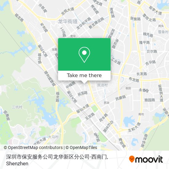 深圳市保安服务公司龙华新区分公司-西南门 map