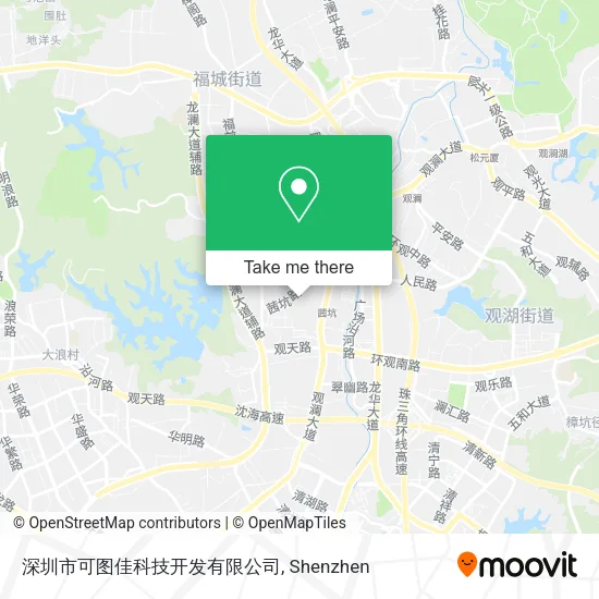 深圳市可图佳科技开发有限公司 map