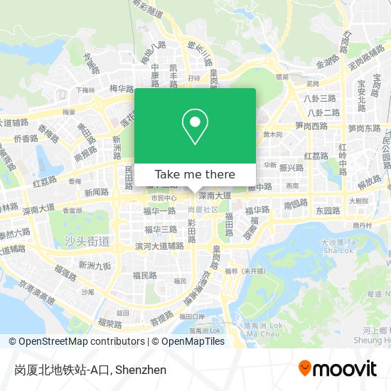 岗厦北地铁站-A口 map