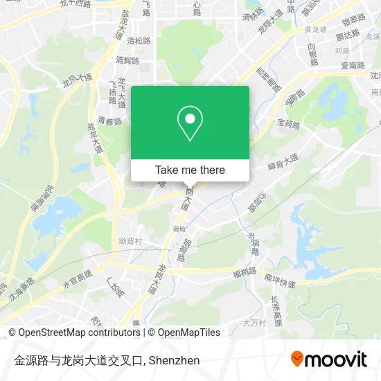 金源路与龙岗大道交叉口 map
