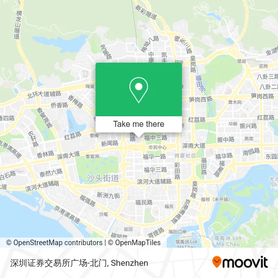 深圳证券交易所广场-北门 map