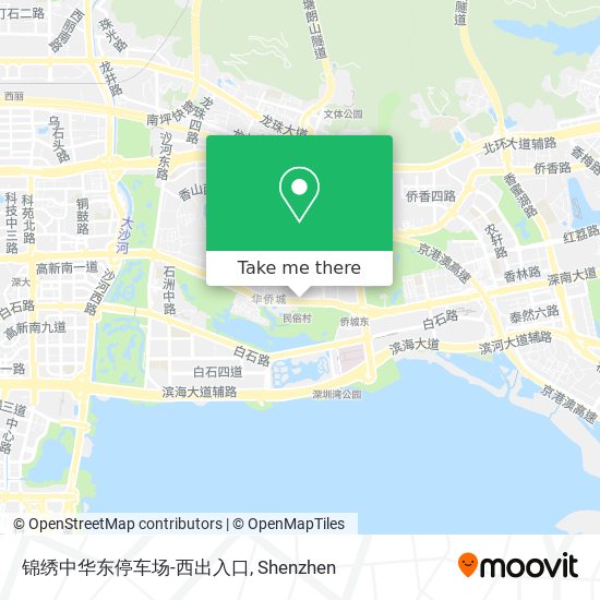 锦绣中华东停车场-西出入口 map