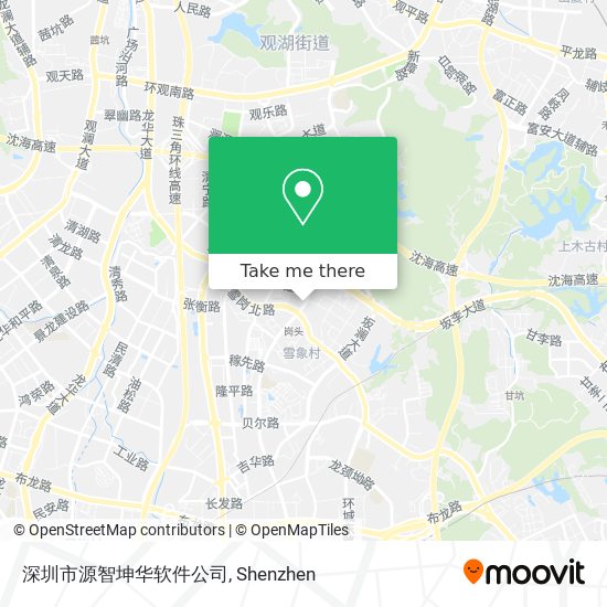 深圳市源智坤华软件公司 map