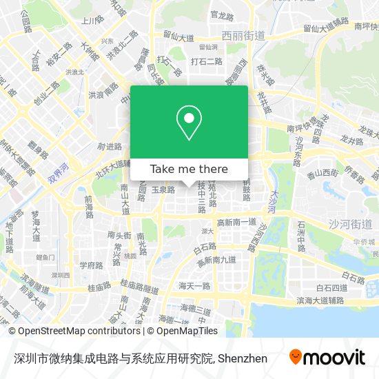 深圳市微纳集成电路与系统应用研究院 map