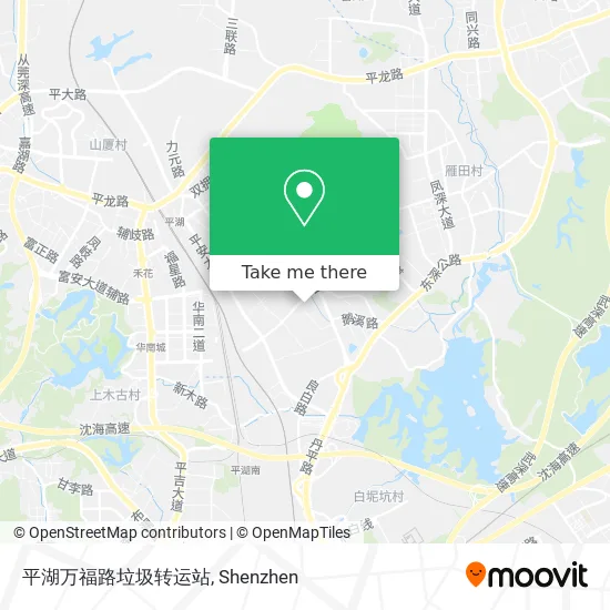 平湖万福路垃圾转运站 map