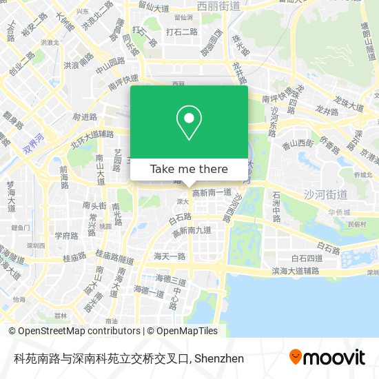 科苑南路与深南科苑立交桥交叉口 map