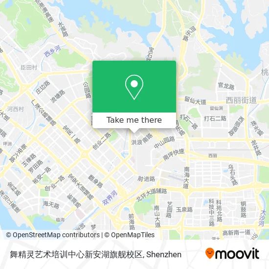 舞精灵艺术培训中心新安湖旗舰校区 map
