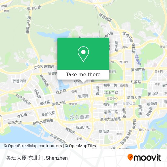 鲁班大厦-东北门 map