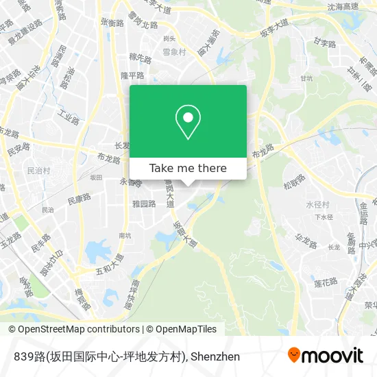 839路(坂田国际中心-坪地发方村) map