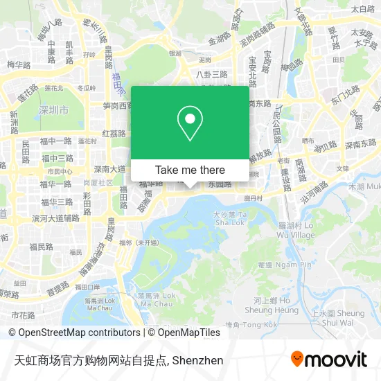 天虹商场官方购物网站自提点 map