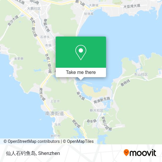 仙人石钓鱼岛 map