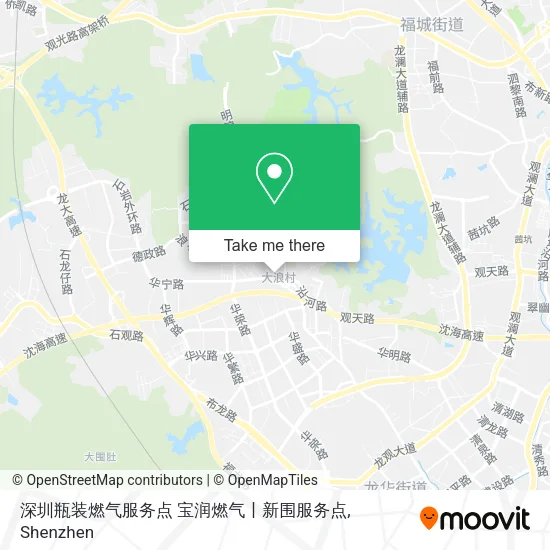 深圳瓶装燃气服务点    宝润燃气丨新围服务点 map