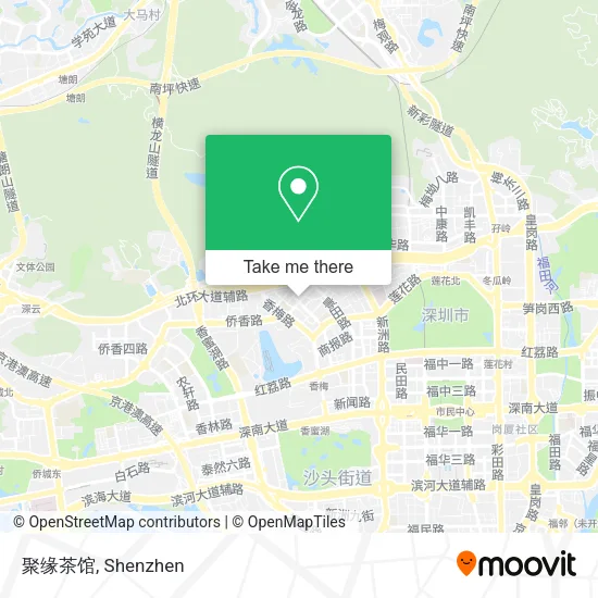 聚缘茶馆 map