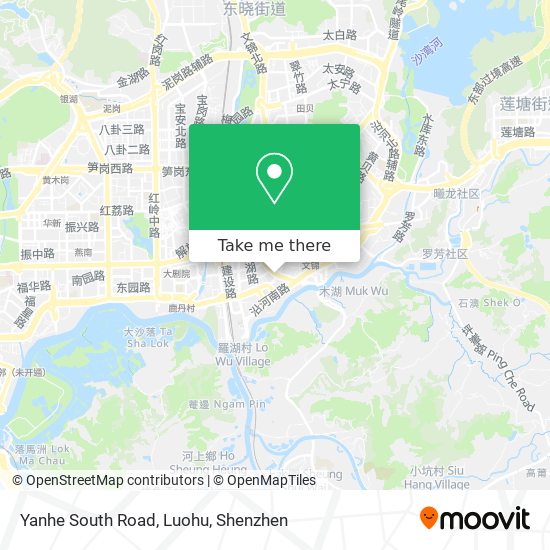 Yanhe South Road, Luohu map