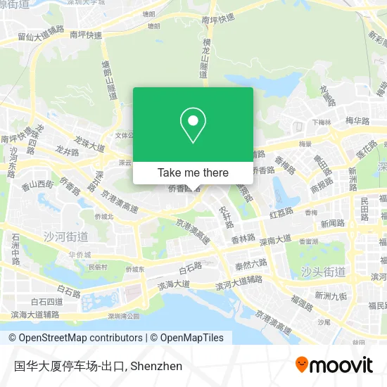 国华大厦停车场-出口 map