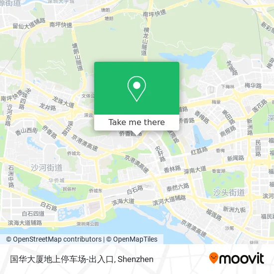 国华大厦地上停车场-出入口 map