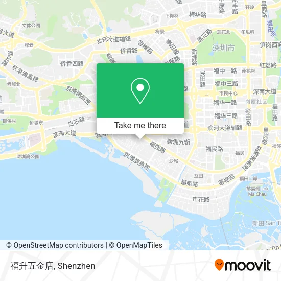 福升五金店 map