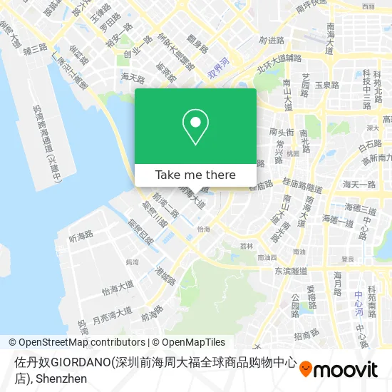 佐丹奴GIORDANO(深圳前海周大福全球商品购物中心店) map