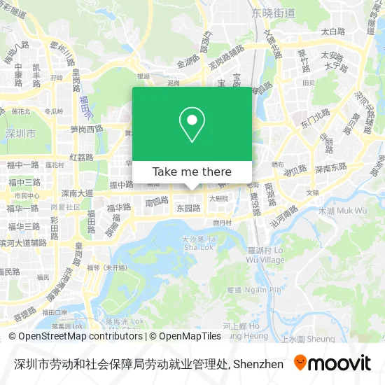 深圳市劳动和社会保障局劳动就业管理处 map