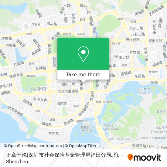 正章干洗(深圳市社会保险基金管理局福田分局北) map