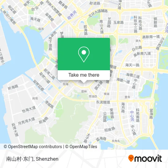 南山村-东门 map